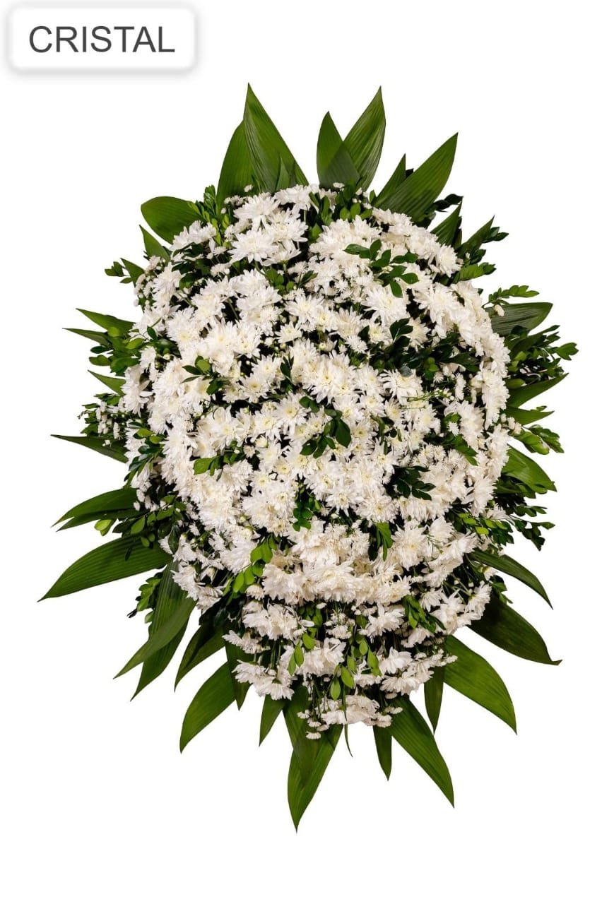 Coroa de flores modelo Cristal