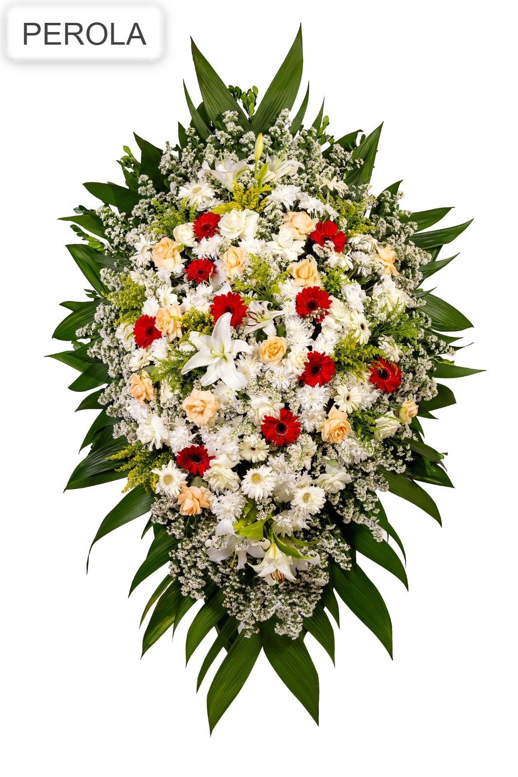 Coroa de flores modelo Pérola