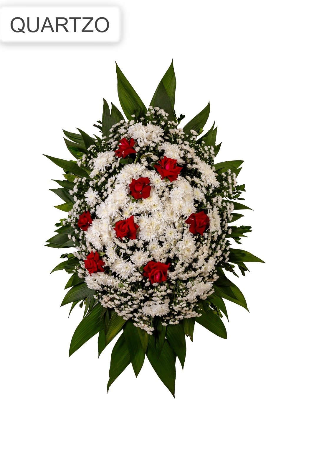Coroa de flores modelo Quartzo